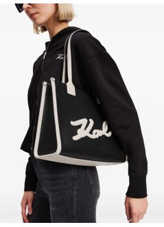 karl lagerfeld crossbody womank skuare md tote grainy - a1w30042 998