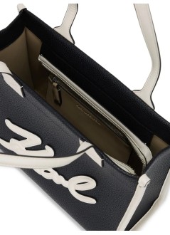 karl lagerfeld crossbody womank skuare md tote grainy - a1w30042 998