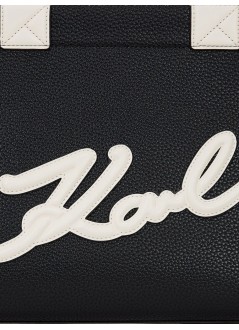 karl lagerfeld crossbody womank skuare md tote grainy - a1w30042 998