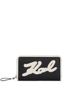 karl lagerfeld wallet womank skuare cont wallet grainy - a3w32024 998