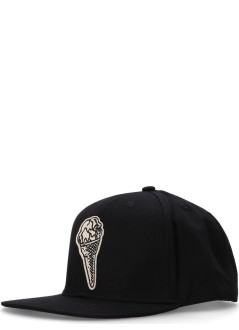 icecream cap mancone felt patch cap - ic25258 black