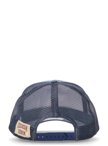 icecream cap manindigo denim running dog trucker cap - ic25261 indigo 2