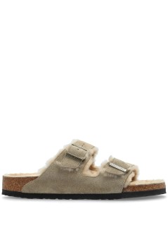 birkenstock sandalia hombre arizona shearling leve - 1028226 taupe