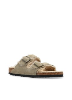 birkenstock sandalia hombre arizona shearling leve - 1028226 taupe