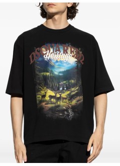 dsquared t-shirt manloose fit tee - s74gd1467s24583 900