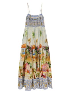 farm rio vestido mujer aracati multicolor maxi dress - 336581 25005