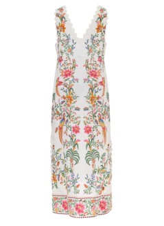 farm rio dress womandelicate forest off white maxi dress - 335784 25022