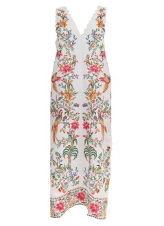 farm rio dress womandelicate forest off white maxi dress - 335784 25022