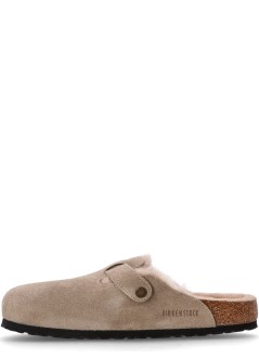 birkenstock sandalia hombre boston shearling leve - 1028289 taupe