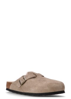 birkenstock sandalia hombre boston shearling leve - 1028289 taupe
