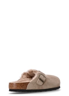 birkenstock sandalia hombre boston shearling leve - 1028289 taupe