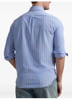 polo ralph lauren shirt manlsfbydstrm4-long sleeve-sport shirt - 710965556002 harbor island blue white