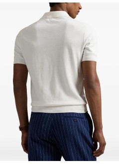 polo ralph lauren polo manssplktpp-short sleeve-pullover - 710980682005 deckwash white w navy pp