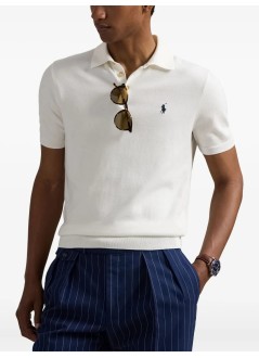 polo ralph lauren polo manssplktpp-short sleeve-pullover - 710980682005 deckwash white w navy pp