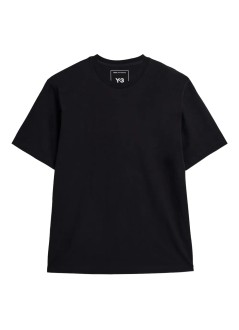 y3 t-shirt many-3 graphic short sleeve tee - jx4745 black