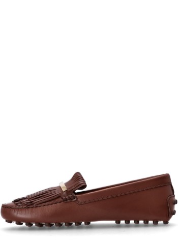tods casual womangommino 22l sab frangia barretta - xxw22l0jq40uqvs202 mogano 2