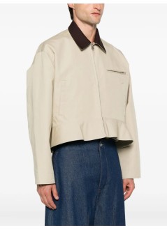 jw anderson outerwear mancurved hem workwear jacket - jk0413pg1802 166