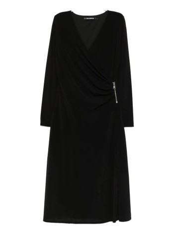 karl lagerfeld dress womanjersey fluid zip dress - a3w13042 999