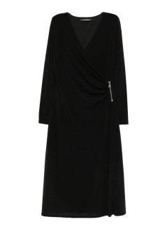 karl lagerfeld dress womanjersey fluid zip dress - a3w13042 999