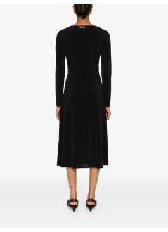karl lagerfeld dress womanjersey fluid zip dress - a3w13042 999