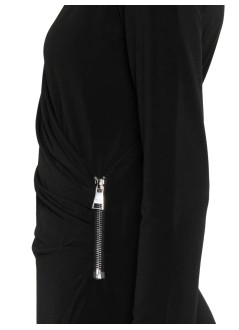 karl lagerfeld dress womanjersey fluid zip dress - a3w13042 999
