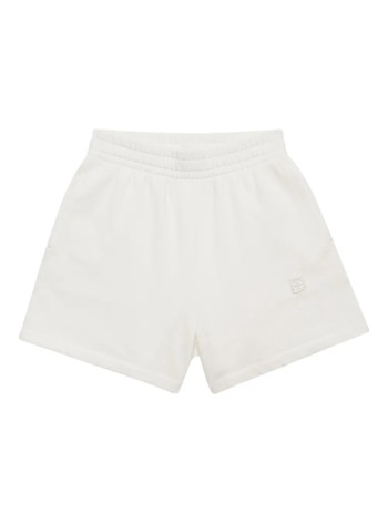 anine bing pantalon corto mujer kam short framed monogram - a0510999ofw1 off white