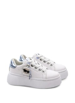 karl lagerfeld sneaker womankreeper lo twin pendant lo lace - kl42376t 01p