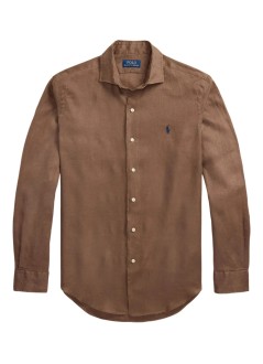 polo ralph lauren shirt mancubdppcs-long sleeve-sport shirt - 710966294026 fall brown pf25