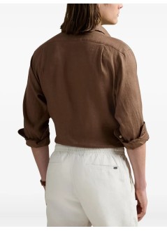 polo ralph lauren shirt mancubdppcs-long sleeve-sport shirt - 710966294026 fall brown pf25