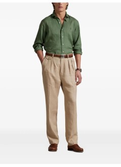 polo ralph lauren camiseria hombre cubdppcs-long sleeve-sport shirt - 710966294027 fatigue
