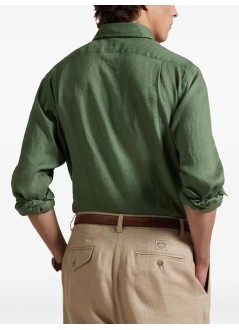polo ralph lauren camiseria hombre cubdppcs-long sleeve-sport shirt - 710966294027 fatigue