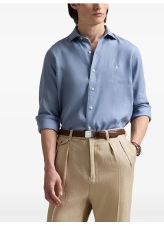 polo ralph lauren shirt mancubdppcs-long sleeve-sport shirt - 710966294029 channel blue