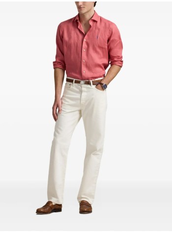 polo ralph lauren camiseria hombre cubdppcs-long sleeve-sport shirt - 710966294030 adirondack berry 2