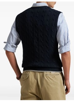 polo ralph lauren outerwear mancablevest-sleeveless-vest - 710970288001 hunter navy combo