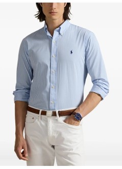 polo ralph lauren shirt mancubdppcs-long sleeve-sport shirt - 710929346018 6779f austin blue white