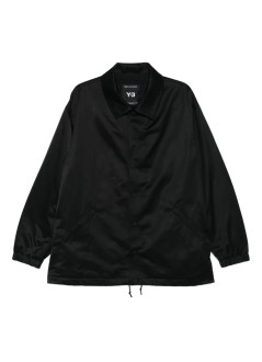y3 outerwear many-3 graphic coach jacket - jw4626 black
