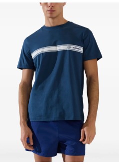 karl lagerfeld t-shirt manelongated logo graphic tee - a3m46001 1wn