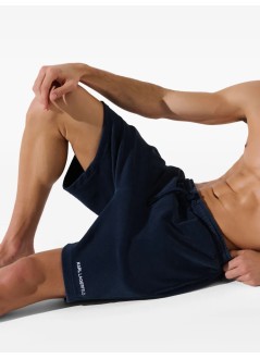 karl lagerfeld cargo manelongated logo towel short - a3m46006 1wn