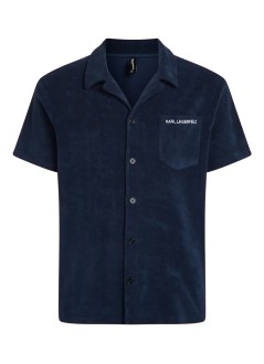 karl lagerfeld camiseria hombre elongated logo towel shirt - a3m46005 1wn