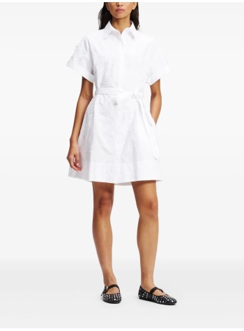 karl lagerfeld dress womanembroidery shirt dress - a3w13046 2cr 2