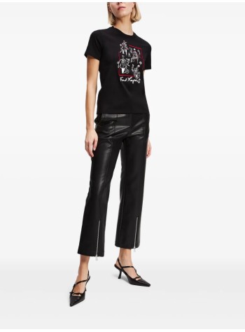 karl lagerfeld top womankarl series t shirt - a3w17099 999 2