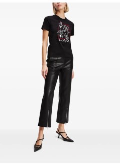karl lagerfeld top womankarl series t shirt - a3w17099 999