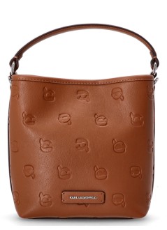 karl lagerfeld crossbody mujer ikon monogram bucketbag - a3w30111 2df