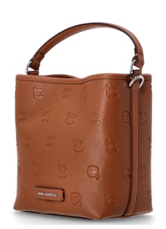 karl lagerfeld crossbody mujer ikon monogram bucketbag - a3w30111 2df
