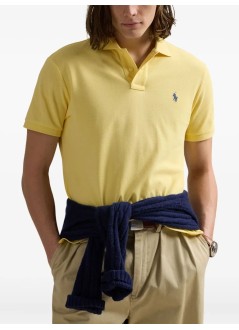 polo ralph lauren polo hombre sskccmslm1-short sleeve-knit - 710680784442 wicket yellow c7952