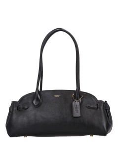 coach handbag mujer glazed leather empire carryall 34 - ccm57 b4 bk