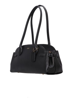 coach handbag mujer glazed leather empire carryall 34 - ccm57 b4 bk
