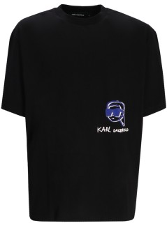 karl lagerfeld camiseta hombre t-shirt crewneck - 755144553225 990
