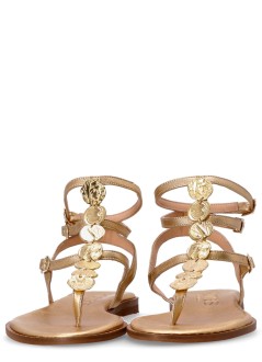 kotris sandals sandalia mujer flat sandal - k750 gold