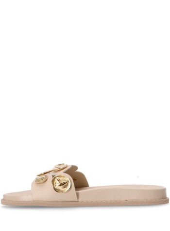 kotris sandals sandal womanaphrodite coins sandal - 14856 cream 2